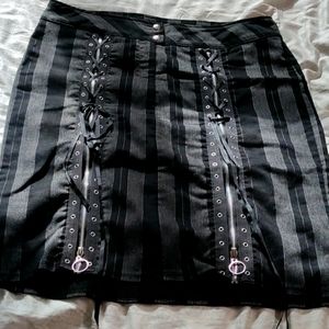 Goth , Zip up , Rockabilly Pencil Skirt, Retro